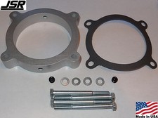 11-17 Mustang Gt 5.0 Throttle Body Intake Spacer Plate 34in X 80mm Nitrous Npt