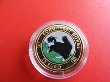 * Norwegen 25 Euro 1996 Messing / Farbe *Norwegian Forest Cat (Schub117)