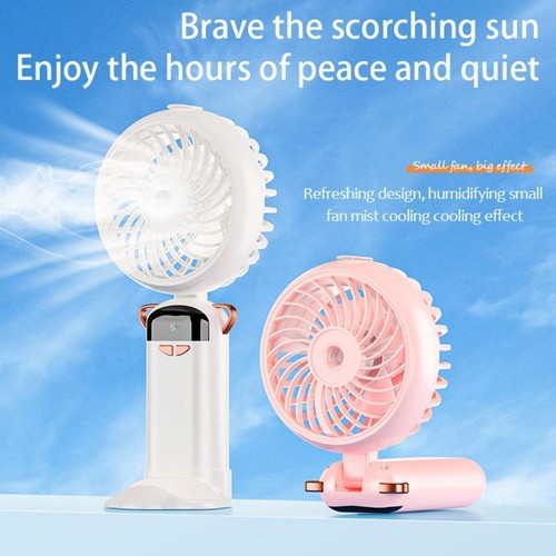 Handheld Humidifier Fan Rechargeable Digital-display Desktop Fan Gifts