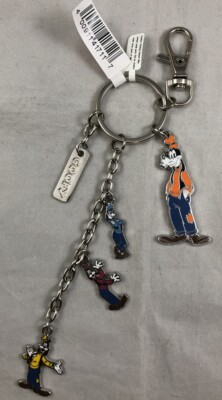 Disney Parks Goofy Classic Charms Keychain - NEW