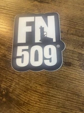 FN Herstal Firearms Sticker 509 White & Black SHOT SHOW 2023