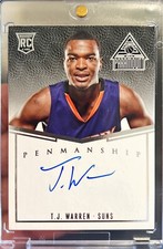 2014-15 Panini Paramount TJ Warren Rookie Penmanship On Card Auto /99 RC