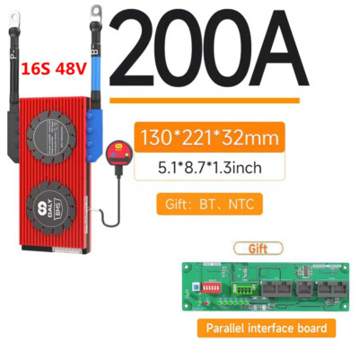 Daly Smart BMS Li-ion 12S 48V 40A 60A 100A 150A 200A 250A 400A 500A BT Lot AAU E - Foto 9