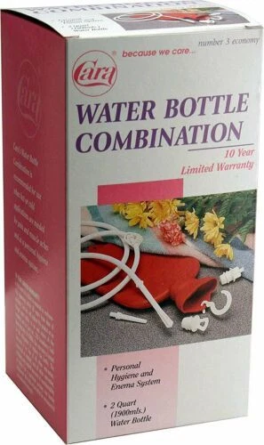 Botella de agua Cara Económica combinación terapia de frío y calor caucho natural rojo 1ct Foto 2 de 3