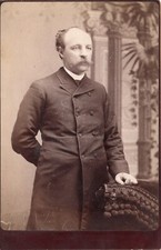 Brooklyn New York Fashionable Dapper Rich Man 1890s Antique Cabinet Card Photo