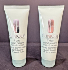 Lot of 2 Clinique 7 Day Scrub Cream Rinse-Off Formula 3.4 Oz/100 ml Each NEW 6.8