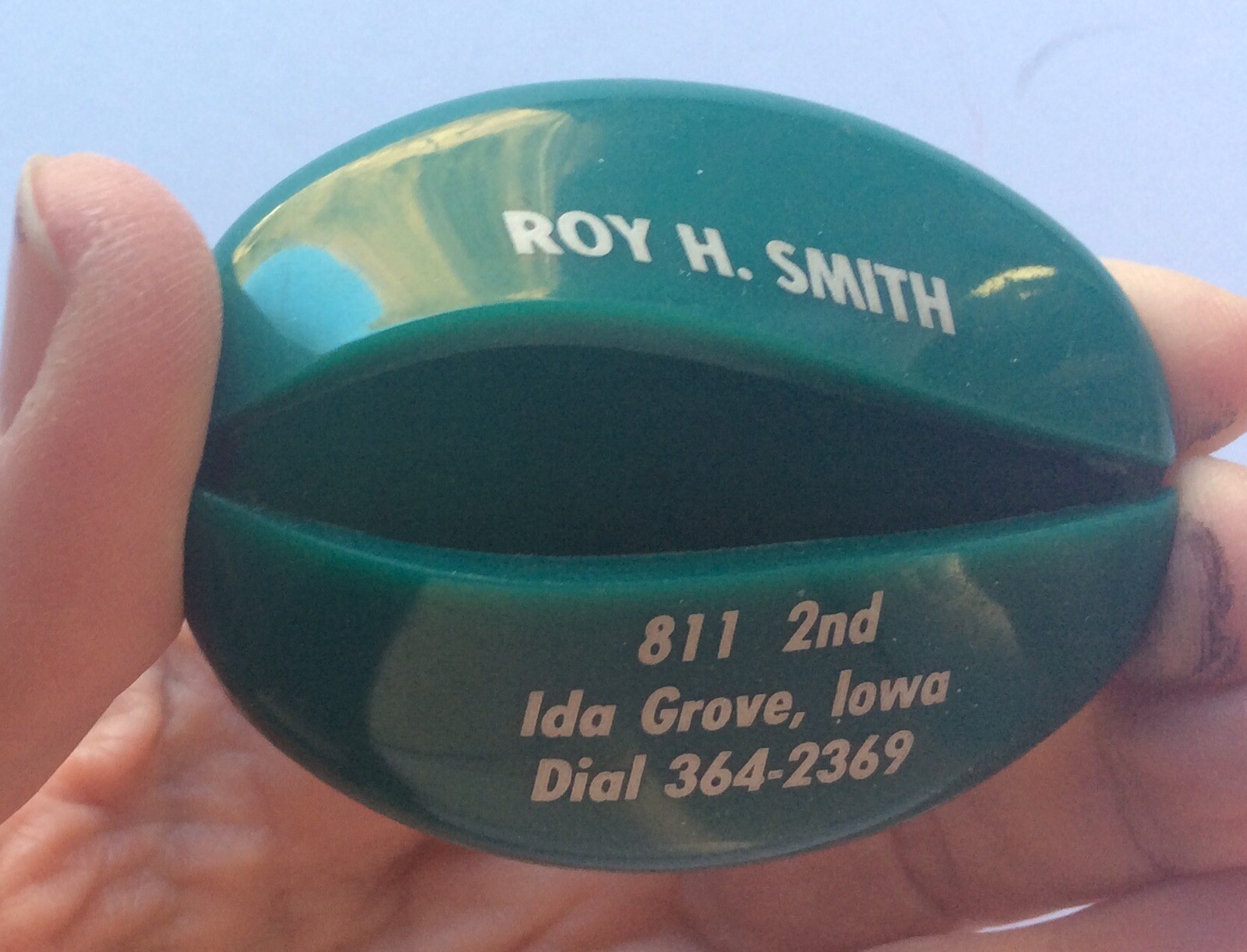 Vtg Newton Mfg Co. Ida Grove Iowa Green Advertising Coin Purse pouch