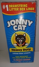 NOS 2009 JONNY CAT Heavy Duty Litter Box Liners, Jumbo 5 Count Made In USA