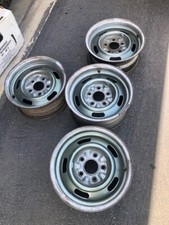 Set Of 4 Chevy 14x6 Rally Wheels Stock Oem Steel Wheels