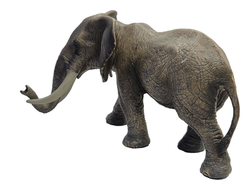 Schleich Elephant 2011 mâle africain Tusks trunk down/gris 7"x4" grand D-73527 - Photo 6 sur 10