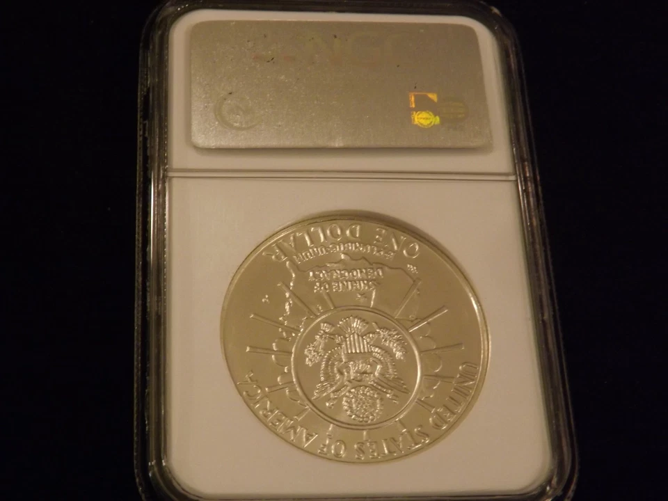 1991-P     $ 1        Mount Rushmore    NGC  MS 70 - Image 2 of 2