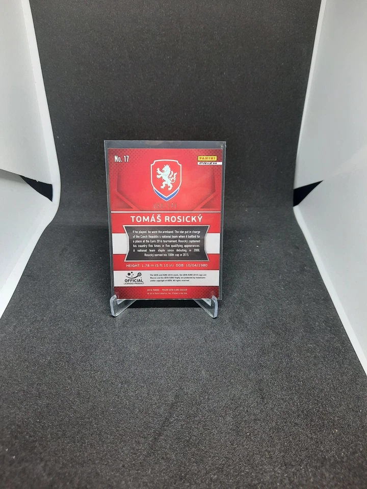 2016 Panini Prizm UEFA Euro Blue Tomas Rosicky Czech Republic /249 #17 - Image 2 of 2