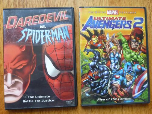 Marvel 4-DVD Lot Daredevil Spider-Man + Ultimate Avengers + Hulk + 