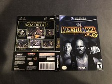 wwe wrestlemania x8 gamecube Artwork Insert Only Authentic