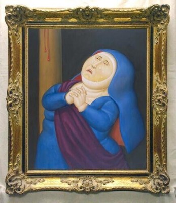 TOP 100% Handmade Oil Painting Reproduction Of Fernando Botero Girl On Canvas