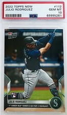 2022 Topps Now Julio Rodriguez RC 1st Career Home Run #112 PSA 10 💎 Rookie