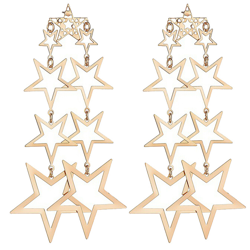 Trendy Layered Hoop Earrings for Women and Mothers Gift-image