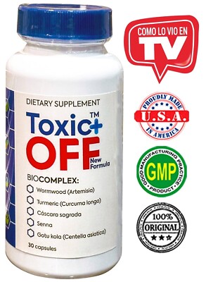 Toxic Off Plus 30 Capsules 1 Month Treatment New formula Original
