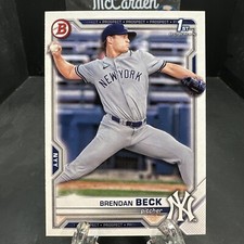 2021 Bowman Draft Brendan Beck #BD-118 New York Yankees