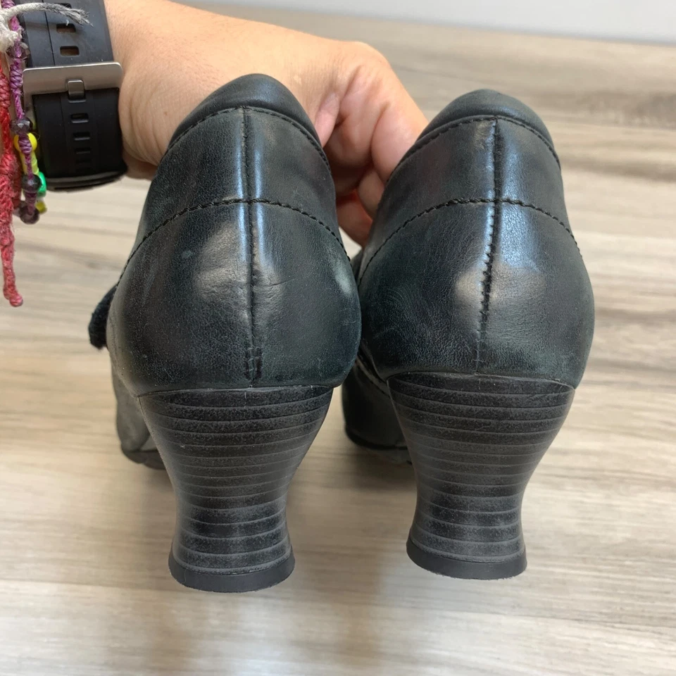 Wolky EE. UU. 9-10 UE 41Tacón para Caminar Mary Jane Ajustable Negro 2" Tacón Cubano Foto 4 de 4