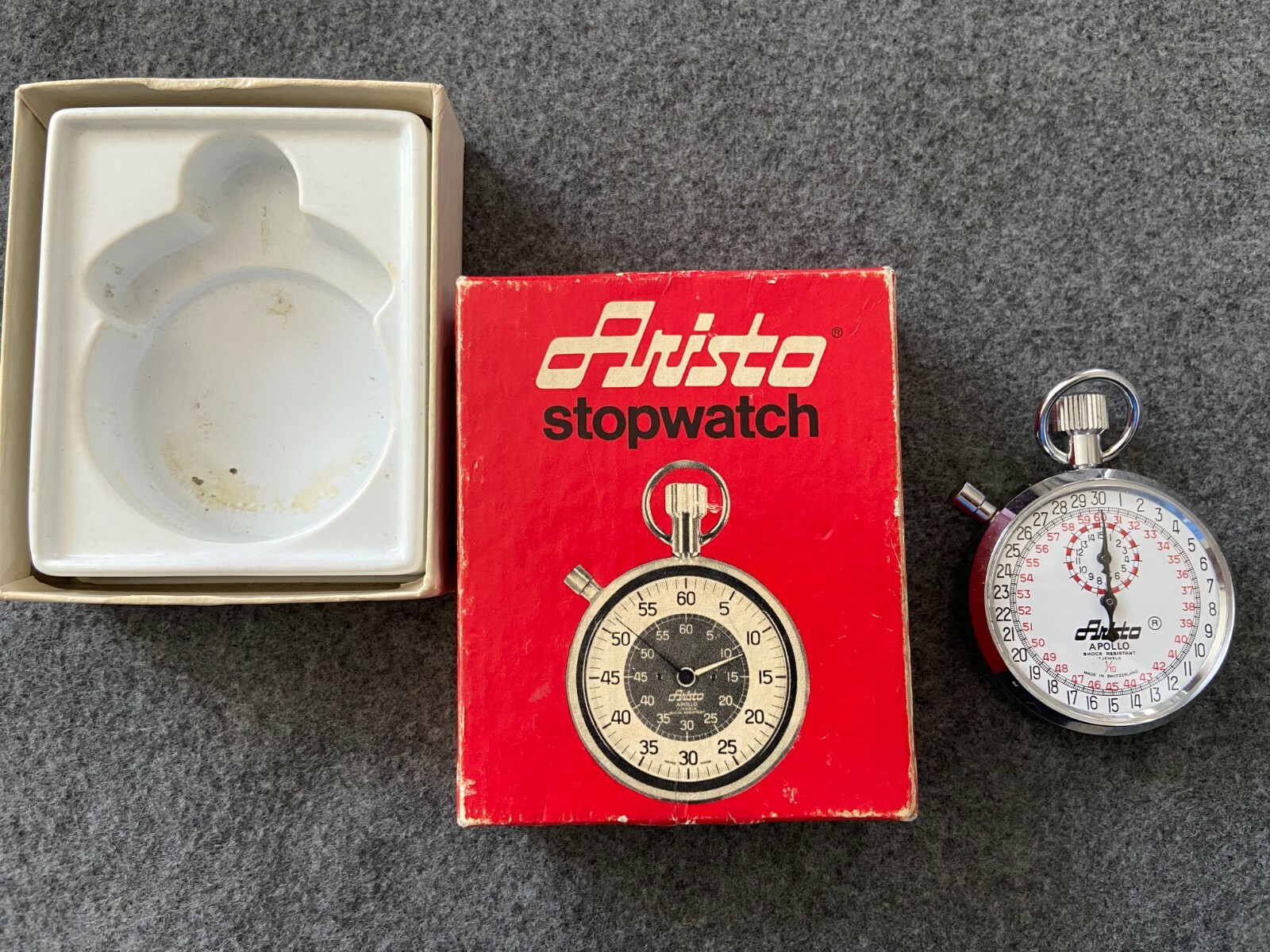 Swiss Made 1/10 Aristo Apollo 7 Jewels Mechanical Wind Up Vintage Stopwatch eBay