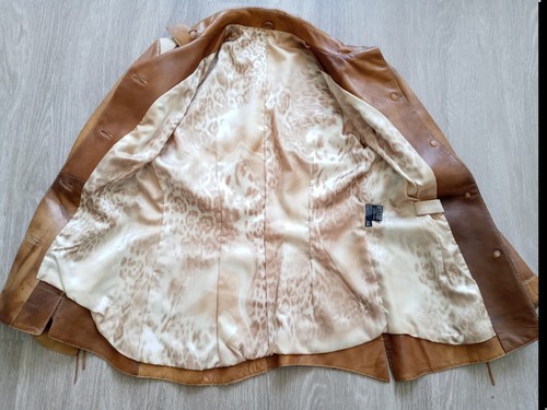 ***SPECTACULAR*** SILVANO Italian Genuine Leather Women's Style Jacket Size M - Picture 14 of 14
