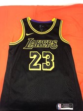 Nike NBA LeBron James Lakers Swingman Jersey - Black, Size: L