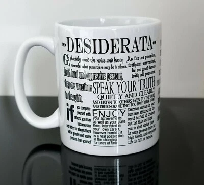 GIFTS FROM WALES Desiderata poem Mug