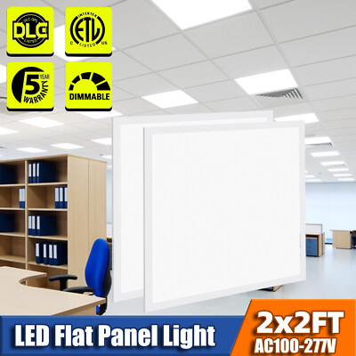 2x2 FT LED Flat Panel Troffer Light, 45W 5800LM Drop Ceiling Light, 5000K White