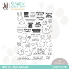 Simon Says Stamp - HOPPY DAYS AHEAD Stamp Set,  New