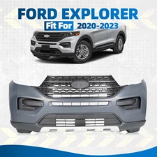 For 2020-2023 Ford Explorer Front Bumper Cover Kit Grille Assembly w/o Fog light