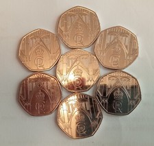 50p King Charles III 2023 Uncirculated X7