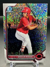 2022 Bowman - BRAYLIN MINIER  - Chrome Prospects SPECKLE Refractor - 280/299