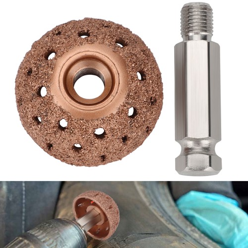 Tire Grinding Head Rasp Buffer Ball Tyre Hand Tool Buffing Wheel + Linking Rod