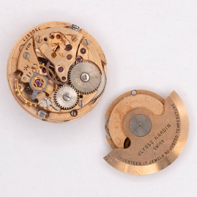 Partial Vintage Ulysse Nardin 17.5 mm 17-Jewel Automatic Wristwatch Movement