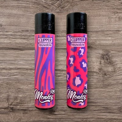 clipper feuerzeuge 2er set Monkey King Animal Skin 