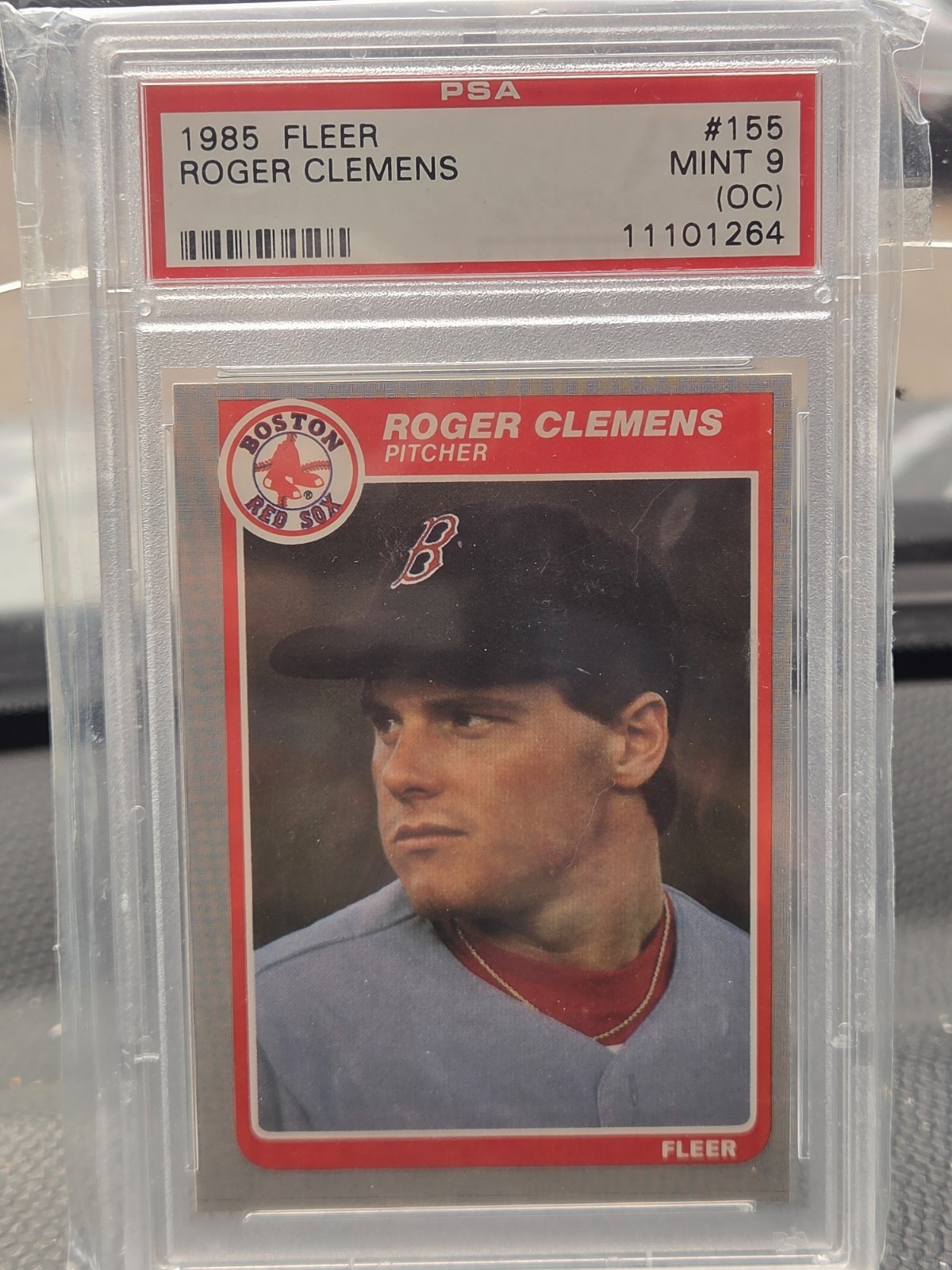 1985 Fleer Roger Clemens PSA 9 (oc) Sharp Card!