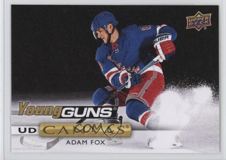 2019-20 Upper Deck UD Canvas Young Guns Adam Fox #C97 0a3