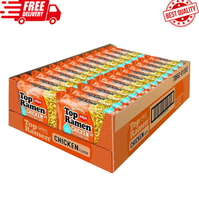 Nissin Top Ramen Noodle Soup, Chicken, 3 Ounce (Pack of 24)