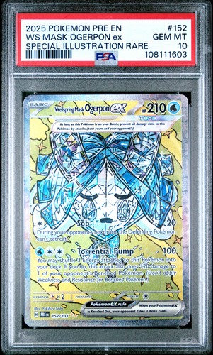 Wellspring Mask Ogerpon ex graded PSA 10 for sale on eBay