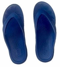 Crocs Iconic Comfort Slip On Flip Flop Sandals Navy Women  s 7 / Men  s 5