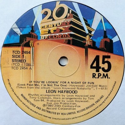 Leon Haywood - If You're Lookin' For A Night Of Fun (Look Past Me, I'm Not Th...