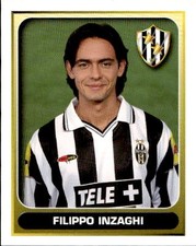 figurina Calcio Merlin 2001 # 173 Filippo Inzaghi Juventus - Serie A