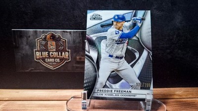 Topps 2025 Chrome Black Freddie Freeman #20 Los Angeles Dodgers Refractor /199