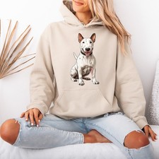 Felpa con cappuccio da donna Bull Terrier Dog Animals
