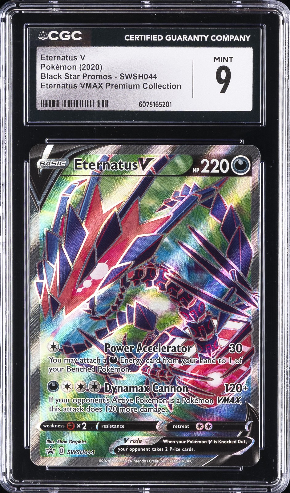 2020 POKÉMON BLACK STAR PROMOS #SWSH044 ETERNATUS V CGC 9