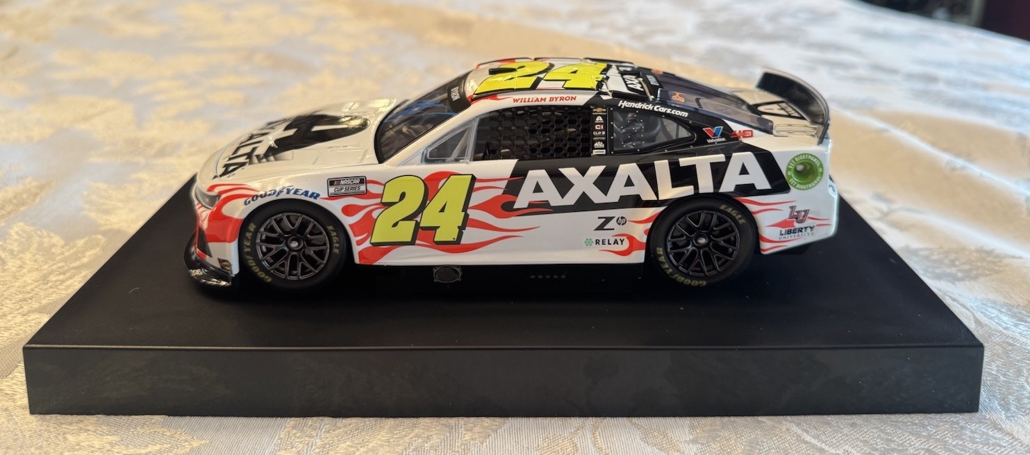 William Byron Autographed Signed 1/24 2024 Axalta Diecast Lionel ARC Hendrick