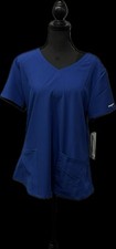 Skechers By Barco Blue Galaxy Size Large Scrub Top