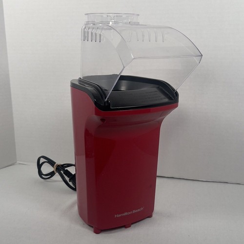 HAMILTON BEACH Red Electric Hot Air Popcorn Popper Pops up to 18 Cups 73400