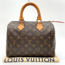 Authentic Louis Vuitton Monogram Speedy 25 Handbag M41528 W/Dustbag NS050320